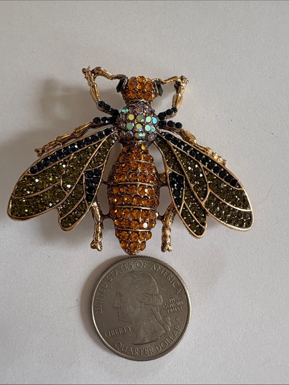 Rhinestone Wasp Brooch/Pendant